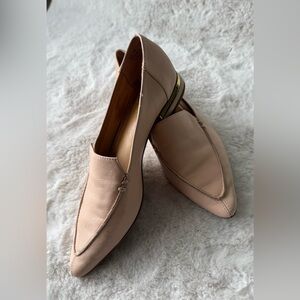 Franco Sarto Pointed Toe Loafer in Blush